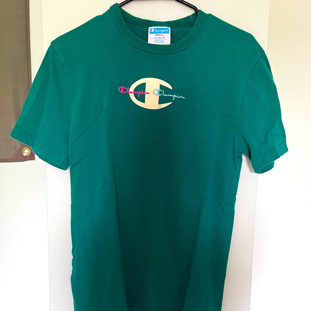 Champion Green T-Shirt Vintage
